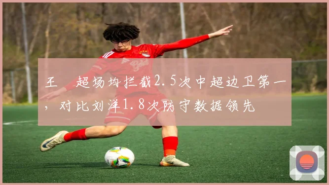 王燊超场均拦截2.5次中超边卫第一，对比刘洋1.8次防守数据领先